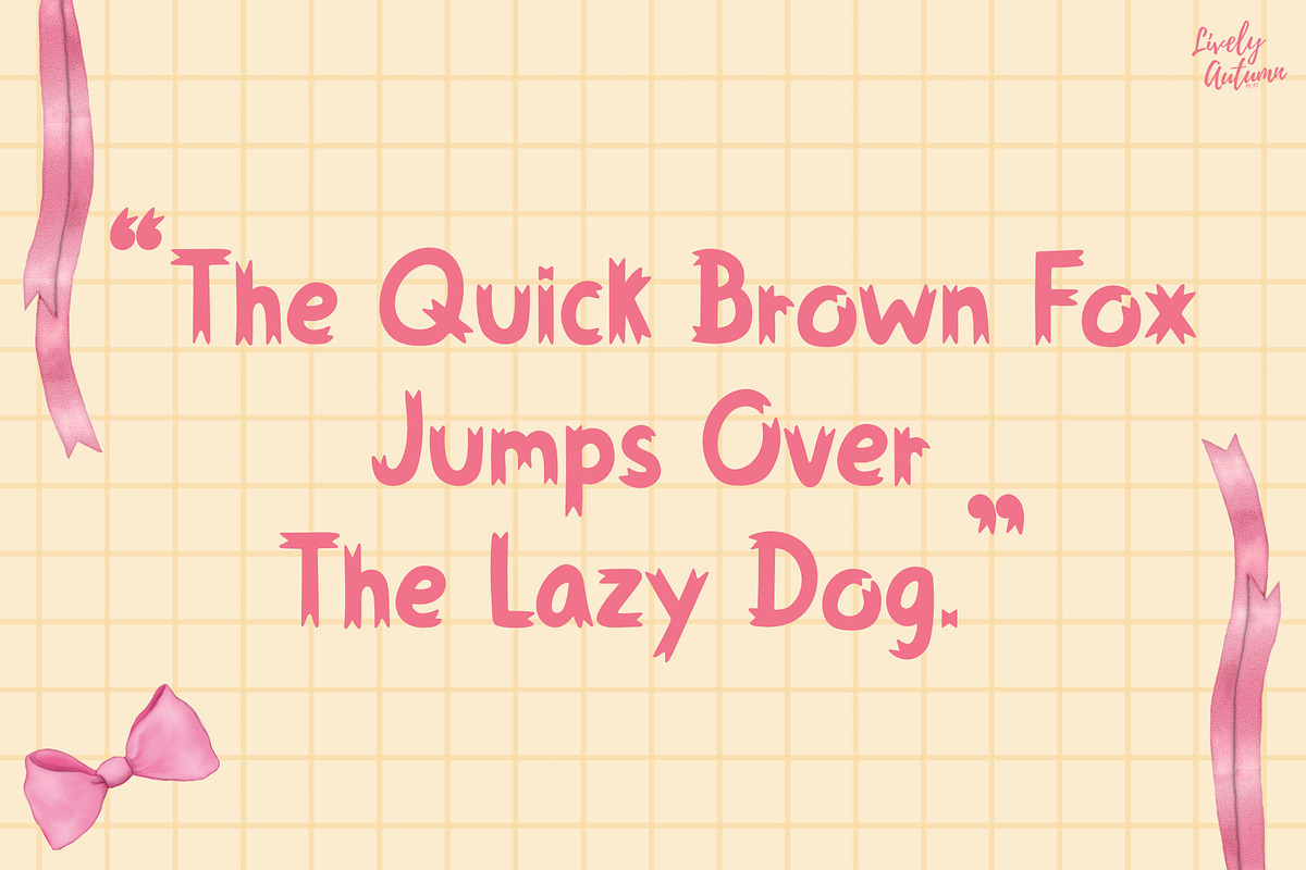 Ribbon | Sans serif font, a Sans Serif Font by LivelyAutumn11.11 (Photo 4 of 5)