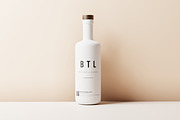 White Matte Bottle Mockups, a Cups & Container Mockup by MockupFree.Net (Thumbnail 3 of 8)
