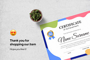 Certificate Template, a Stationery Template by Panen Creative (Thumbnail 3 of 3)