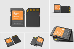 SD Memory Card Mockup, a Product Mockup by Indah