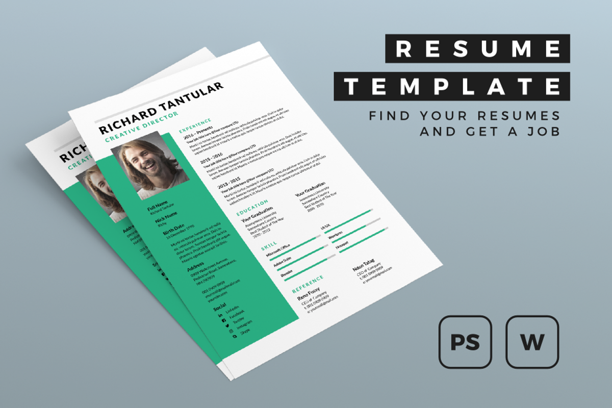 Resume, a Resume Template by graphicalcium (Photo 1 of 3)