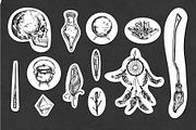 Witchcraft and Magic stickers set, an Illustration by Wild Muse (Thumbnail 2 of 4)