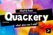 Quackery Fun Hand Drawn Font, a Font by Arta's Workspace (Thumbnail 1 of 5)