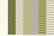 Owls Clipart & Patterns in Avocado, an Animal Illustration by Amanda Ilkov (Thumbnail 4 of 4)