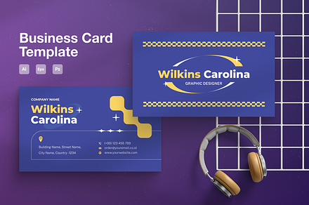 Y2K Creative Business Card, a Business Card Template by Annora Studio