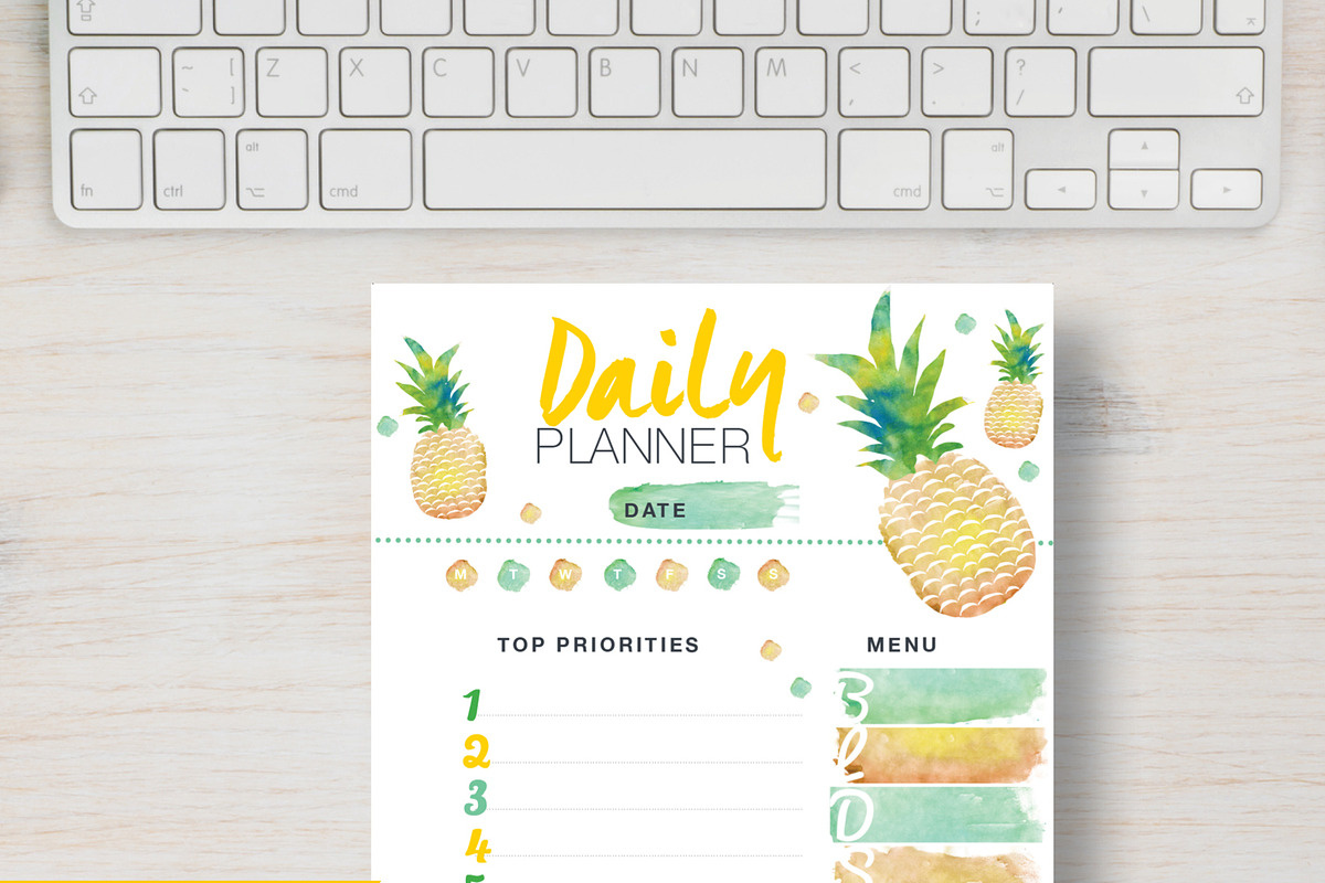 Tropical Planner - Personal Size, a Stationery Template by Stick with Sam