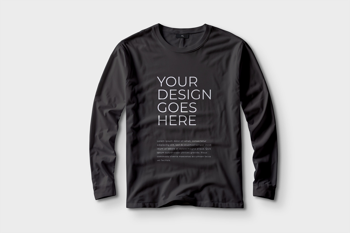 Front Long Sleeve T-Shirt Mockup, a Shirt Mockup by Alhaytar (Photo 1 of 2)