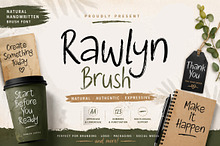 Rawlyn Brush Natural Handwritten