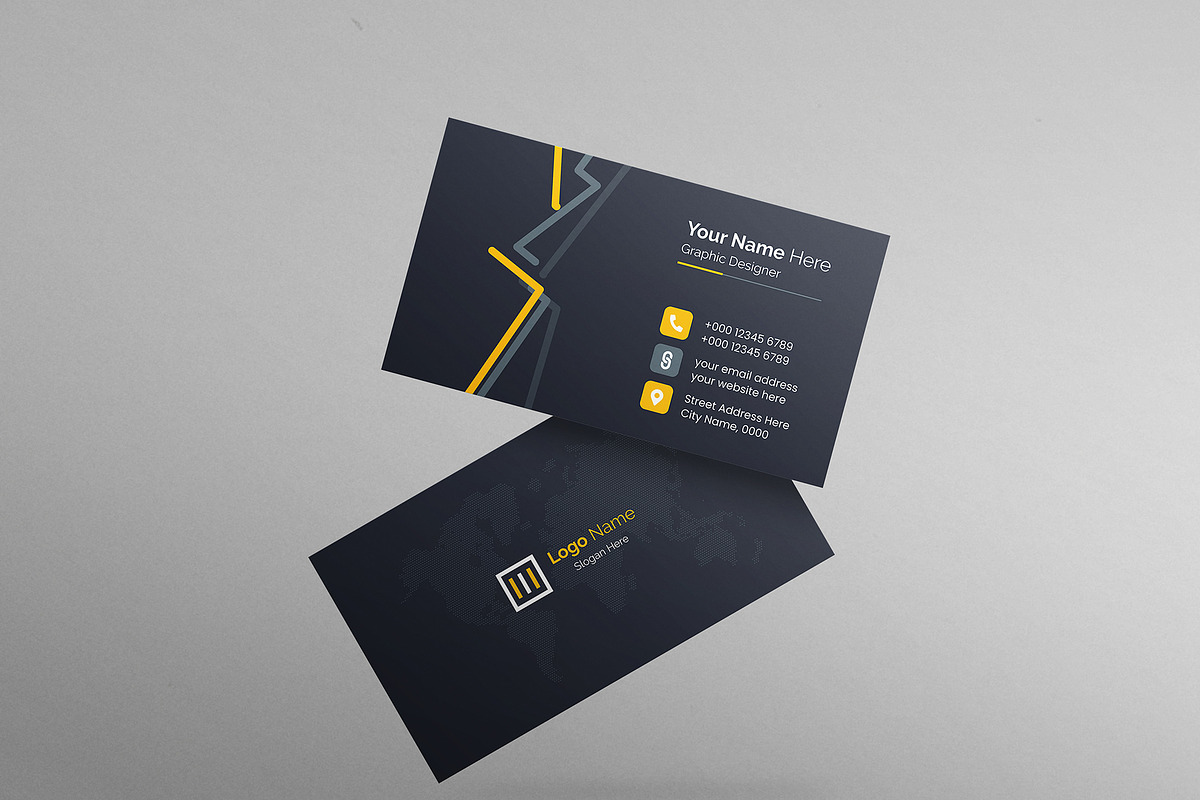 Business Card Design Template, a Business Card Template by mijli (Photo 8 of 12)
