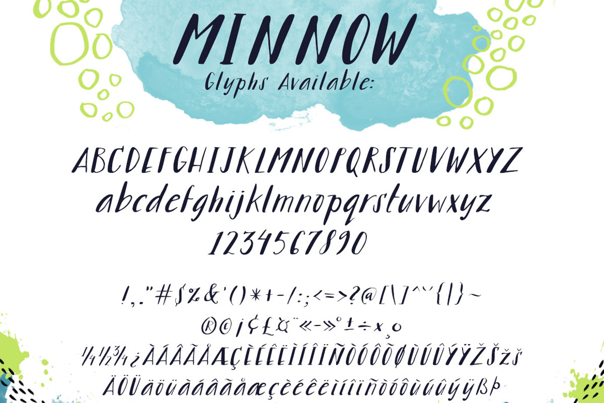 Minnow Handlettered Typeface preview 5