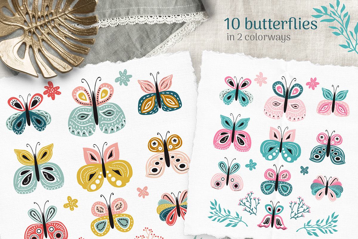 Butterflies patterns collection, a Pattern Graphic by Cozy pattern shop (Photo 6 of 8)
