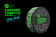 Snus Chewing Tobacco one lock 4 PSD, a Packaging Mockup by easymock 2 (Thumbnail 4 of 15)