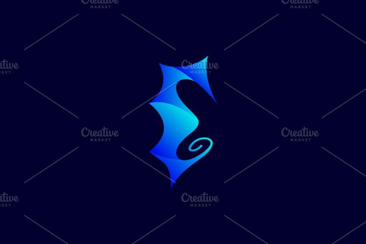Seahorse Blue Logo, a Branding & Logo Template by Akdesain