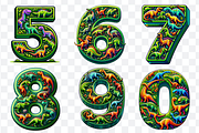 Dinosaur Display Font Alphabet ABC, a Symbol Font by Bubble Pixel (Thumbnail 8 of 8)