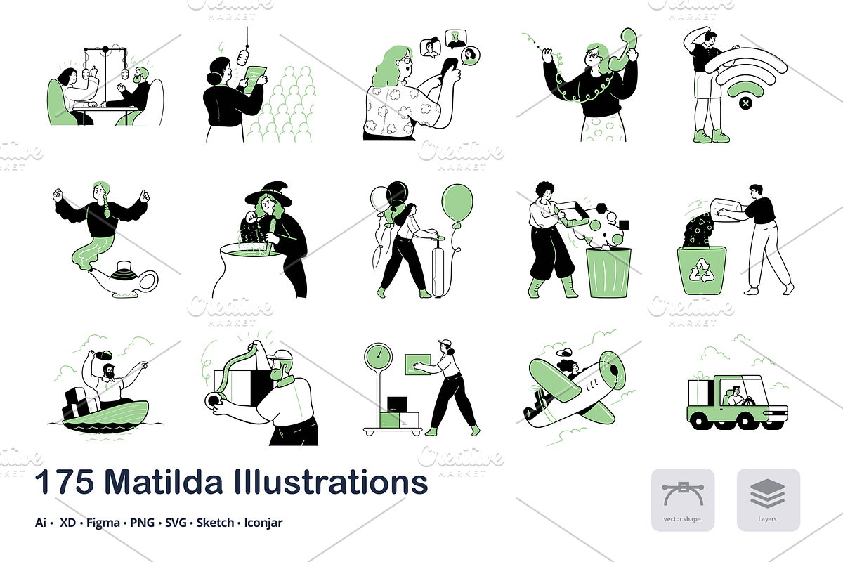 Matilda - 175 Illustrations, an Animal Illustration by Vectopus.com (Photo 4 of 12)