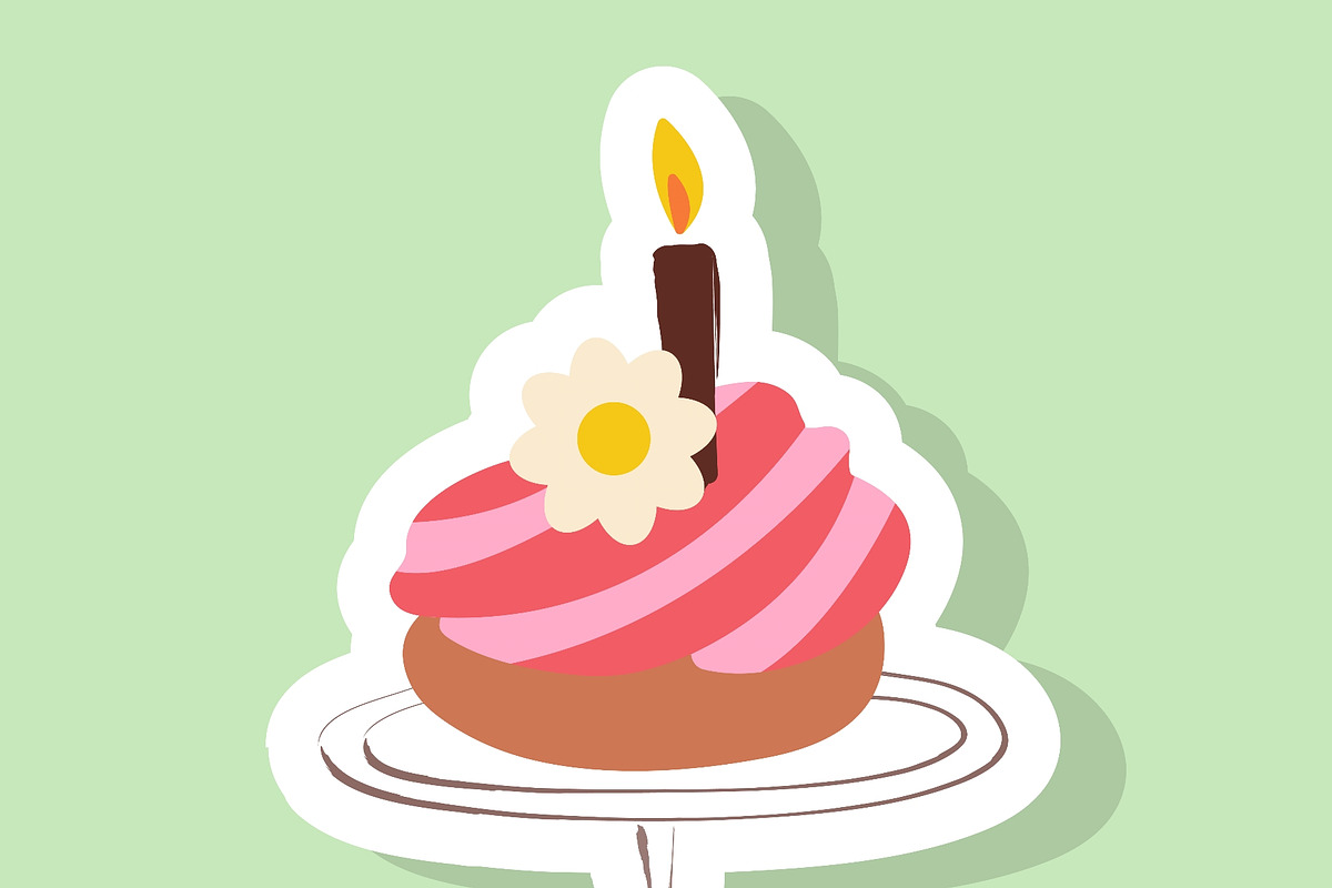 Hand painted bakery set stickers, a Food Illustration by okskukuruza (Photo 3 of 3)