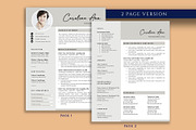 Modern Professional Resume Template, a Resume Template by VictoriousVita (Thumbnail 3 of 8)