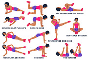 Sport exercises collection, a Healthcare Illustration by tamara.comotomka (Thumbnail 7 of 8)