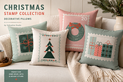Christmas Stamps Illustrations, a Seasonal Illustration by Anna Studio (Thumbnail 4 of 12)