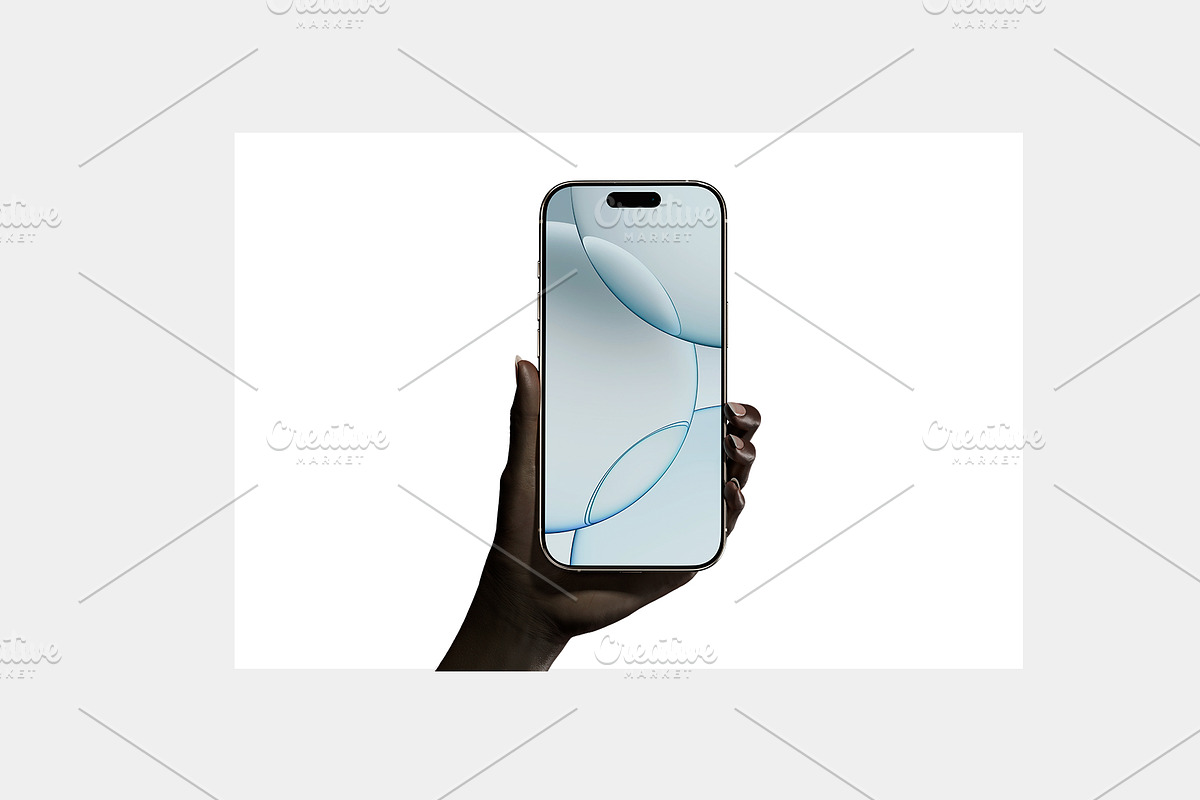 Hands Phone Mockups, an iPhone Mockup by Croma Studio (Photo 6 of 7)