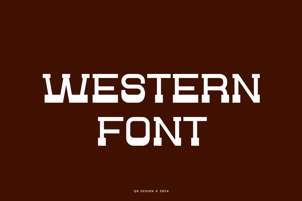 Boycow - Western Font, a Serif Font by QR Design Studio (Photo 2 of 6)
