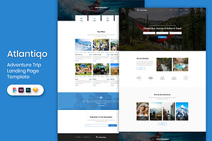 Adventure Trip Landing Page Template