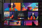 Electric Purple Illustration Prompt, a Decorative Illustration by Artimind Studio (Thumbnail 5 of 10)