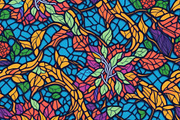 12 Seamless stained glass pattern, a Pattern Graphic by ZaaxPrintables (Thumbnail 7 of 7)