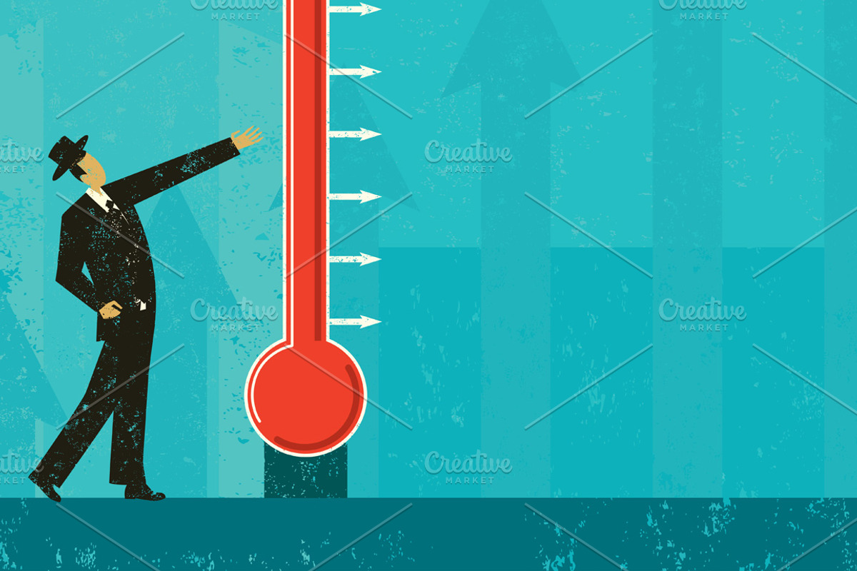 Goal Thermometer, a Work Illustration by retrorocket
