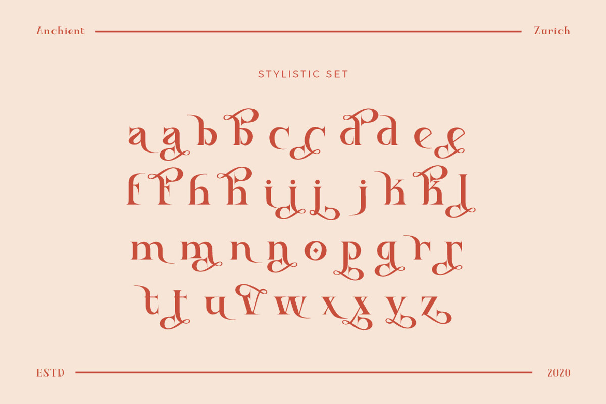 Ancient Zurich - Elegant Serif Logo, a Serif Font by Dirtyline Studio (Photo 11 of 22)
