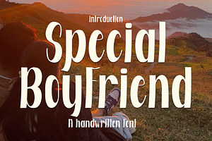 Special Boyfriend, a Handwritten Font by InermediaSTUDIO