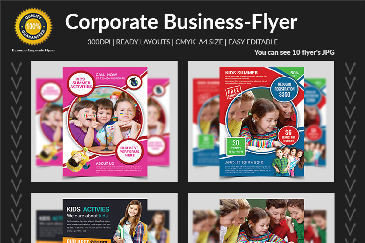 New-150 Multipurpose Flyers Bundle, a Flyer Template by AfzaalGraphics (Photo 3 of 35)