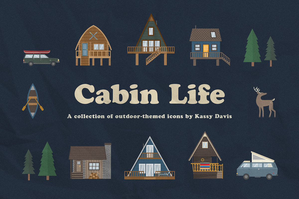 Cabin Life Icon Collection, an Icon by GraphicsByKassy (Photo 1 of 11)