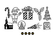 Christmas Holiday SVG Clipart Set, an Illustration by designvectx (Thumbnail 3 of 3)