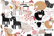 childish pattern + 92 elements BONUS, a Background Graphic by Lineli (Thumbnail 2 of 8)