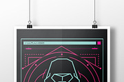 Geometric Gorilla Vector Poster, an Animal Illustration by Aurum Creative (Thumbnail 2 of 2)