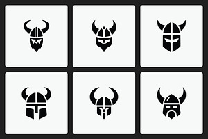 Viking Warrior Logo Set, a Branding & Logo Template by Vectorium Studio