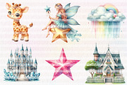 Cute Magical Unicorn Clipart, an Illustration by CreationArt (Thumbnail 5 of 5)