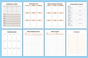 Editable Working From Home Planner