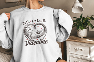 Be Mine Valentine PNG, Retro