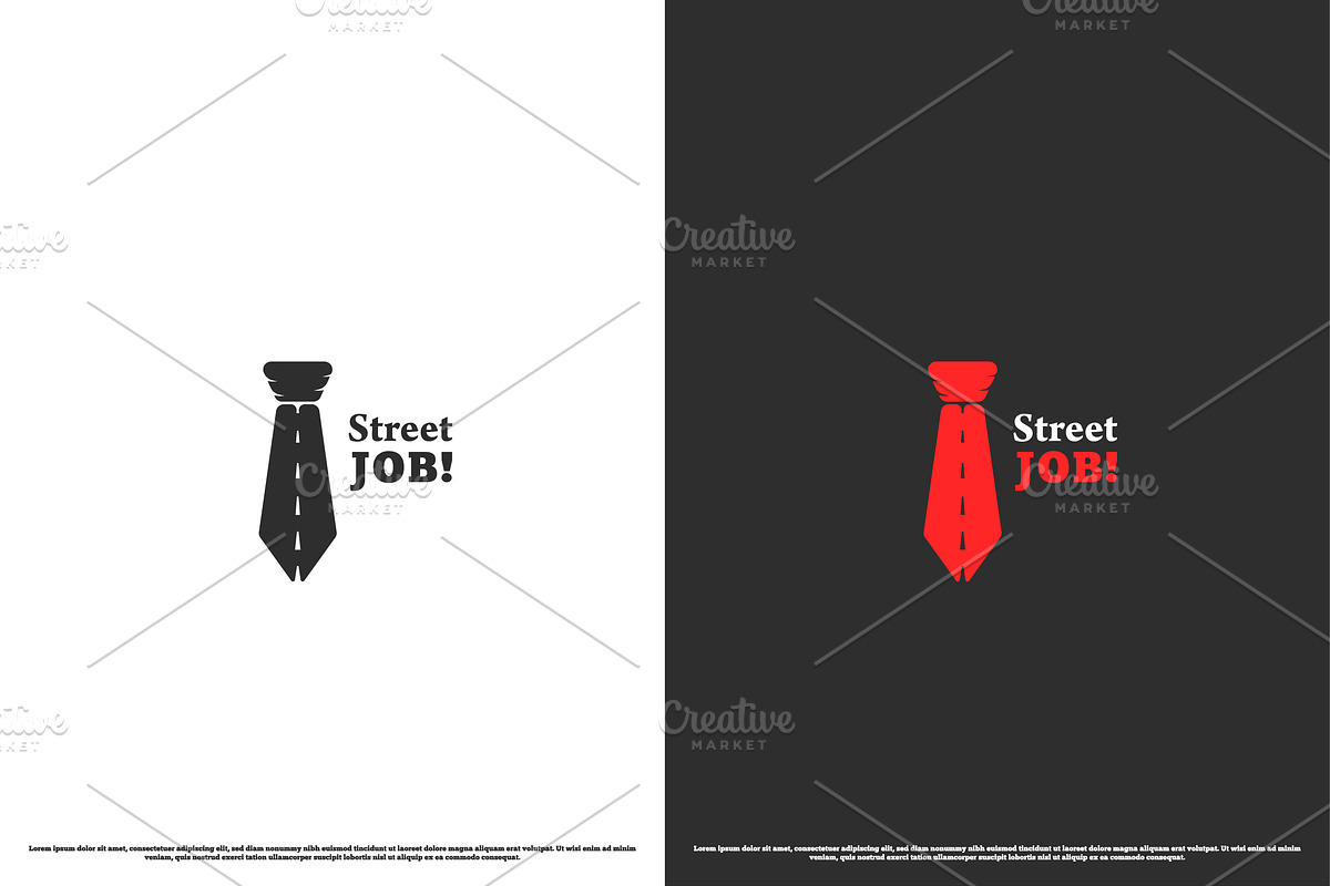 Street Job Logo Design Illustration, a Branding & Logo Template by Morvana Crew