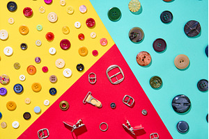 Colorful sewing accessories, an Abstract Photo by Gladkov photography
