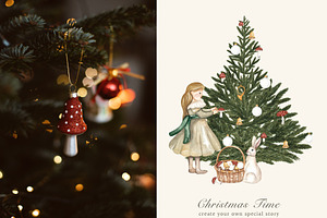 Christmas Time Watercolor Collection