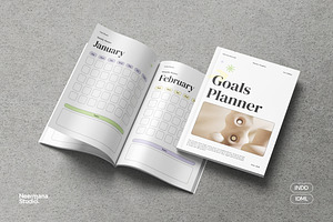 White Simple Planner Book, a Stationery Template by Neermana