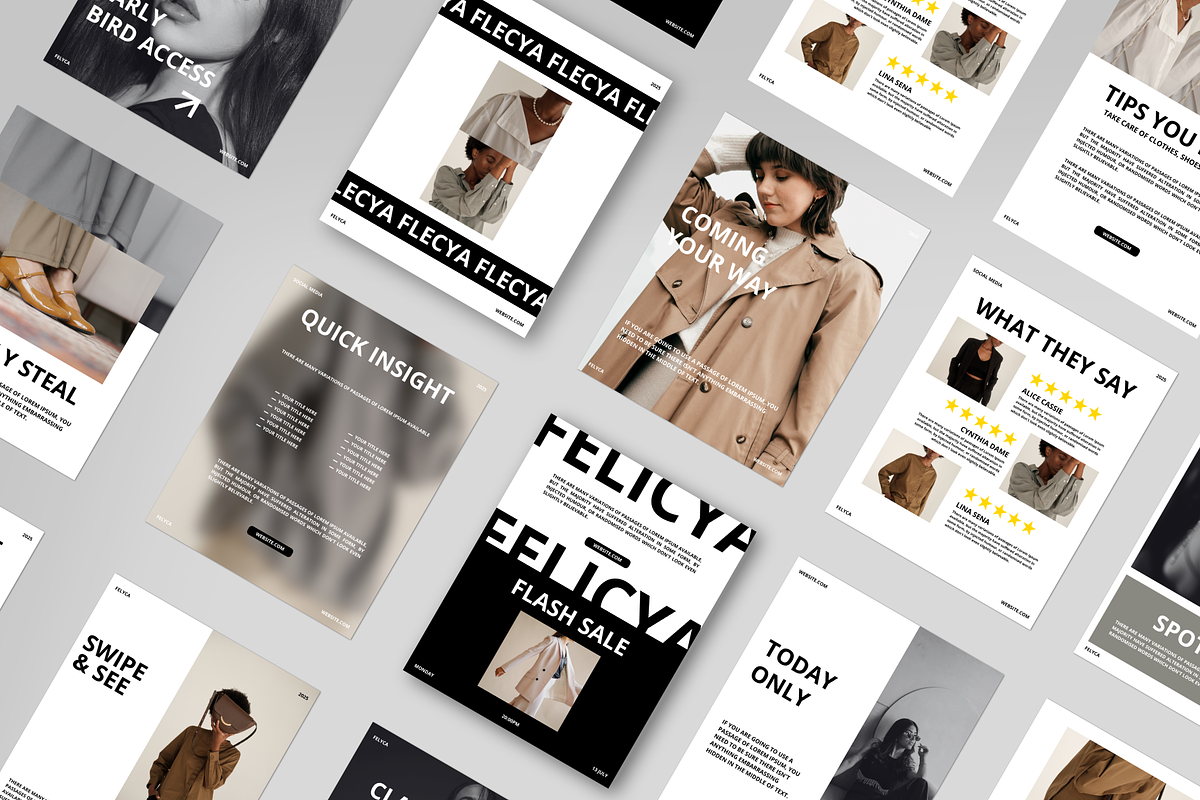 Felicya | Instagram Kit Canva, a Social Media Template by Spesifikstd (Photo 16 of 19)