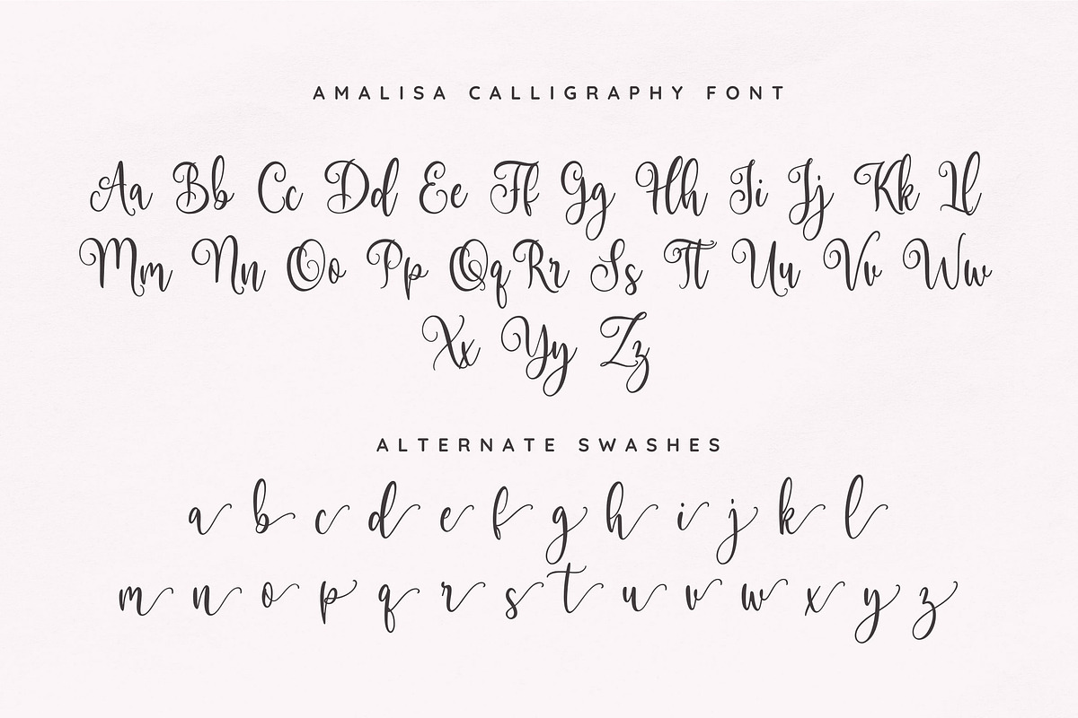 Amalisa Calligraphy Font, a Script Font by etigletters (Photo 10 of 10)