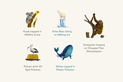 Animals in Environmental Crisis, an Animal Illustration by Deemak Daksina (Thumbnail 3 of 3)
