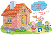 The Three Little Pigs bundle, an Animal Illustration by Haso (Thumbnail 8 of 10)