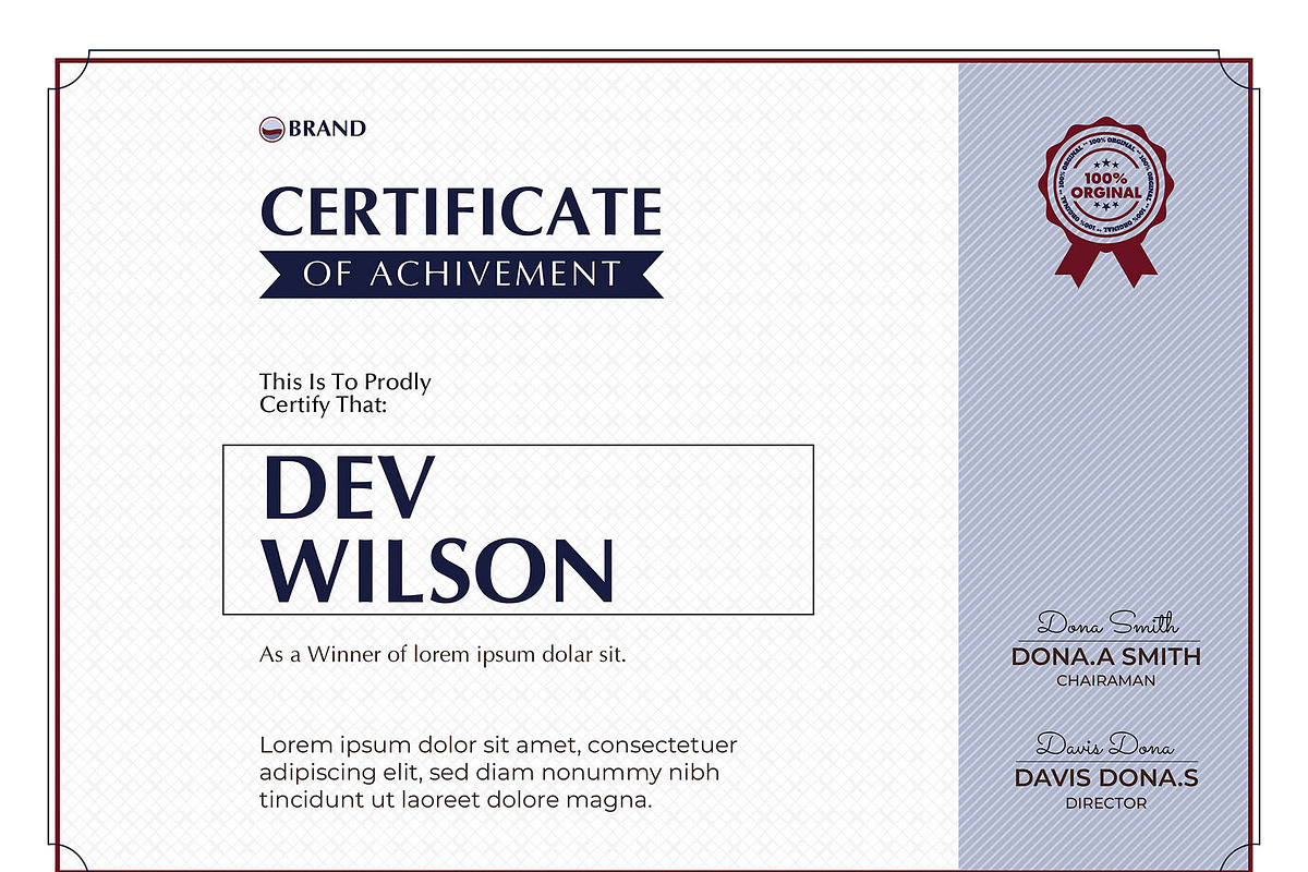Professional Certificate Designs, a Stationery Template by MRI STUDIO (Photo 4 of 11)