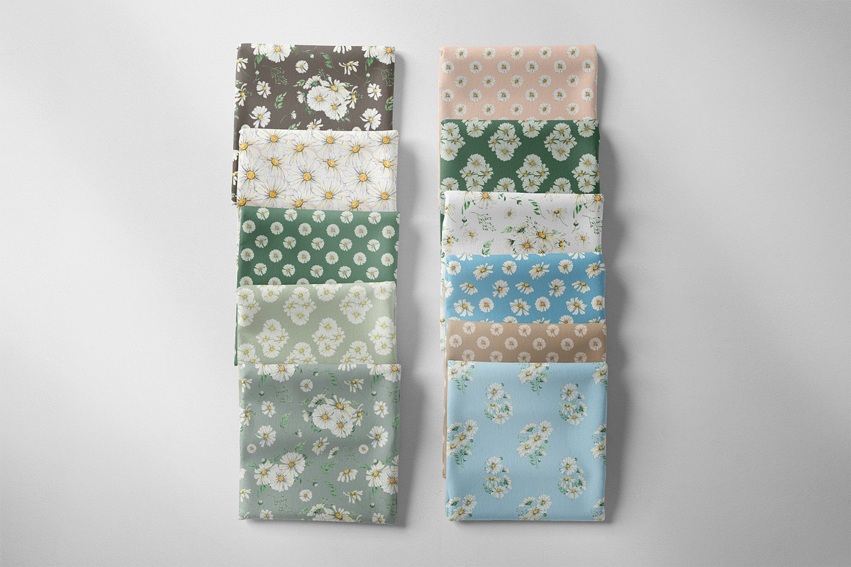 Daisy Patterns for fabric, a Pattern Graphic by Olga Koelsch (Photo 3 of 15)